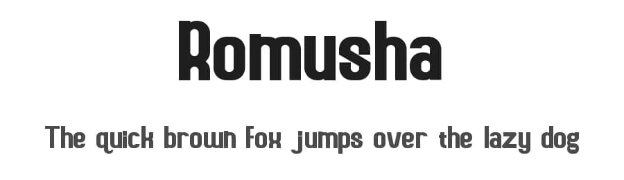 Romusha by Jujun Gag — Sans Serif Font
