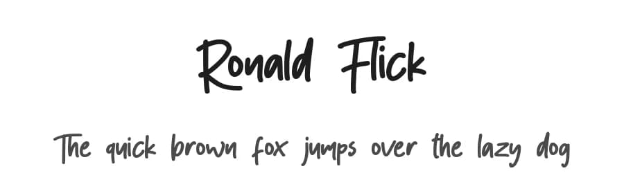 Ronald Flick by StringLabs Creative Studio — Script Handwritten Font