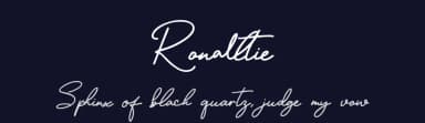 Ronalltie by DM Letter Studio - Dimas Prasetyo — Script Handwritten Font — thumbnail 2