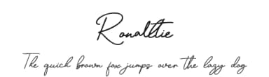 Ronalltie by DM Letter Studio - Dimas Prasetyo — Script Handwritten Font — thumbnail 1