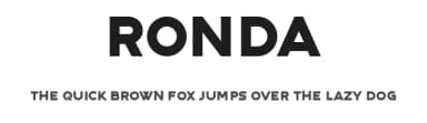 Ronda by Vladimir Nikolic — Sans Serif Font — thumbnail 1