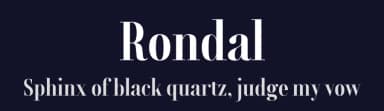 Rondal by dalerms — Serif Font — thumbnail 2
