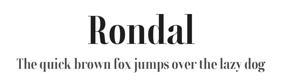 Rondal by dalerms — Serif Font — preview 1