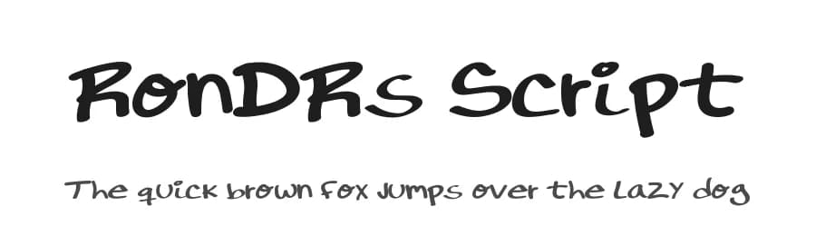 RonDRs Script by Ronald Rodriguez — Script Handwritten Font
