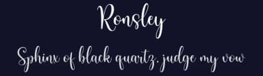 Ronsley by Attract Studio — Script Handwritten Font — thumbnail 2
