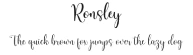 Ronsley by Attract Studio — Script Handwritten Font — thumbnail 1