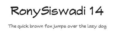RonySiswadi 14 by Rony Setya Siswadi — Script Handwritten Font — thumbnail 1