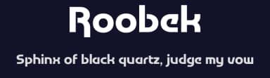Roobek by Faqih Fawaji — Sans Serif Font — thumbnail 2