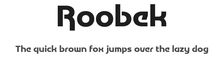Roobek by Faqih Fawaji — Sans Serif Font