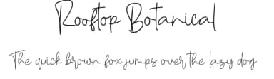 Rooftop Botanical by ONG Type — Script Handwritten Font — thumbnail 1
