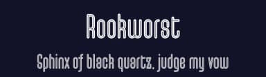 Rookworst by Tup Wanders — Sans Serif Font — thumbnail 2