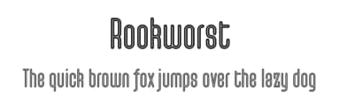 Rookworst by Tup Wanders — Sans Serif Font — thumbnail 1