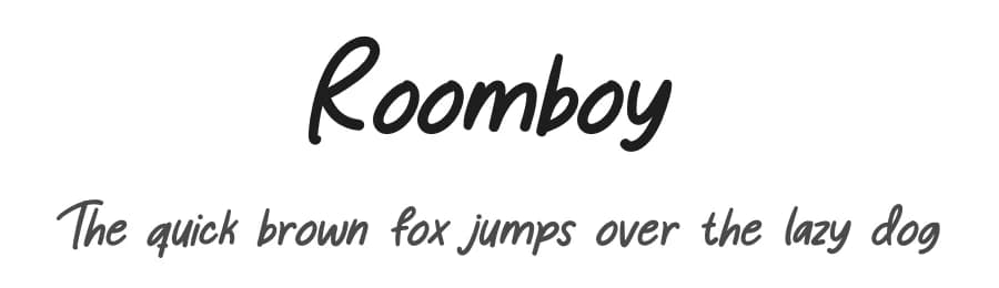 Roomboy by Scratchones — Script Handwritten Font