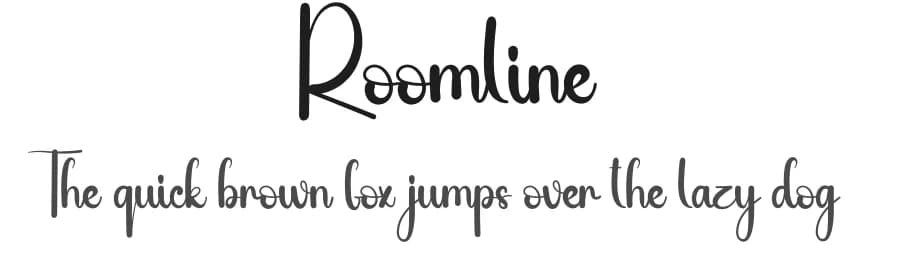 Roomline by Andi Moz — Script Handwritten Font