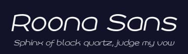 Roona Sans by Måns Grebäck — Sans Serif Font — thumbnail 2