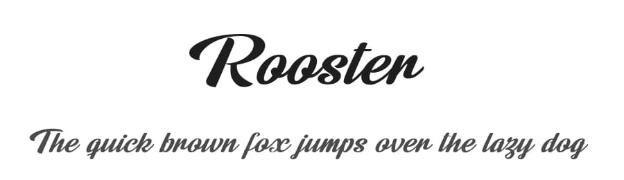 Rooster by Billy Argel Fonts ® — Script Handwritten Font
