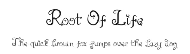 Root Of Life by ManekaDesign — Script Handwritten Font