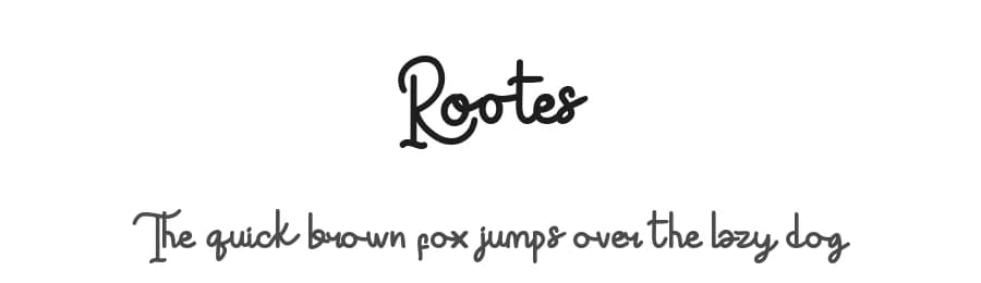 Rootes by nomlimofont — Script Handwritten Font