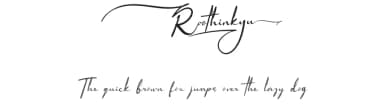 Roothinkyu by twinletter — Script Handwritten Font — thumbnail 1