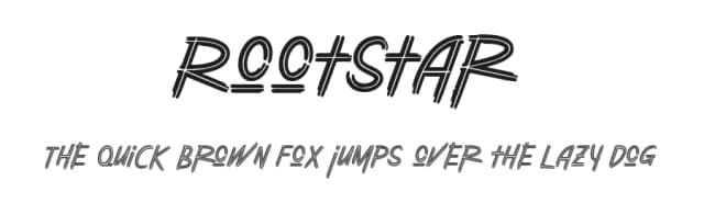 Rootstar by Rhidtype — Script Handwritten Font