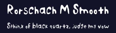 Rorschach M Smooth by Cody Morgan — Script Handwritten Font — thumbnail 2