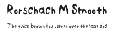 Rorschach M Smooth by Cody Morgan — Script Handwritten Font — thumbnail 1