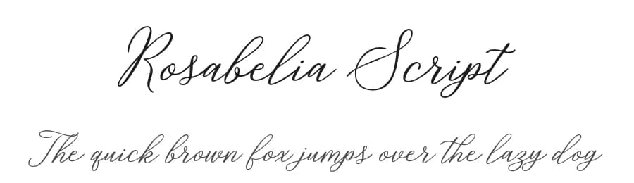 Rosabelia Script by Solidtype — Script Handwritten Font