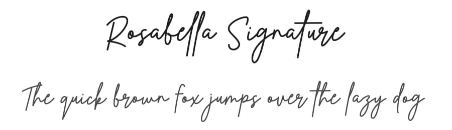Rosabella Signature by Jimtype Studio — Script Handwritten Font