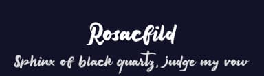 Rosacfild by Brithos Type — Script Handwritten Font — thumbnail 2