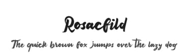 Rosacfild by Brithos Type — Script Handwritten Font — thumbnail 1
