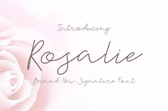 Rosalie Font by sunday nomad — Script Handwritten Font