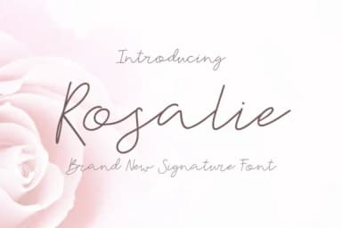 Rosalie Font by sunday nomad — Script Handwritten Font — thumbnail 1
