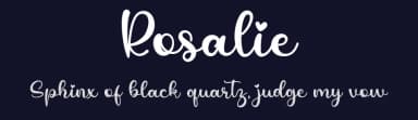 Rosalie by Letter Art Studio — Script Handwritten Font — thumbnail 2