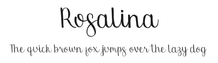 Rosalina by Sixtwenty Studio — Script Handwritten Font