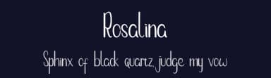 Rosalina by Panji Rizquloh — Script Handwritten Font — thumbnail 2
