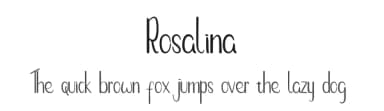 Rosalina by Panji Rizquloh — Script Handwritten Font — thumbnail 1