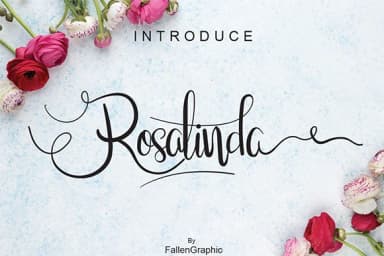 Rosalinda Script Font by Fallengraphic — Script Handwritten Font — thumbnail 1