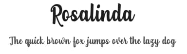 Rosalinda by Fajr's Type — Script Handwritten Font — thumbnail 1
