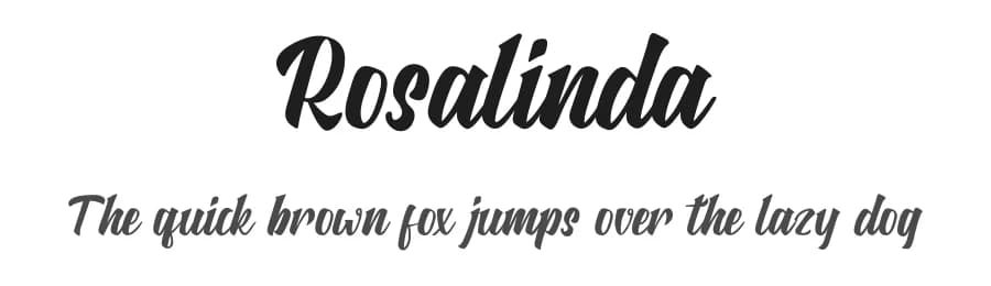 Rosalinda by StringLabs Creative Studio — Script Handwritten Font