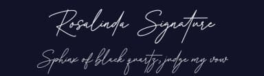 Rosalinda Signature by MJB Letters — Script Handwritten Font — thumbnail 2
