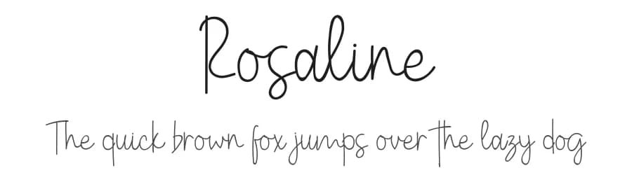 Rosaline by Airotype — Script Handwritten Font