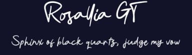 Rosallia GT by Typetasty — Script Handwritten Font — thumbnail 2