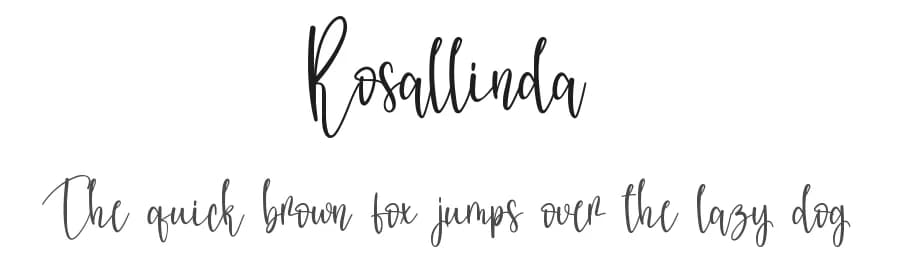 Rosallinda by Scratchones — Script Handwritten Font