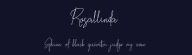 Rosallinda by zainstudio — Script Handwritten Font — thumbnail 2