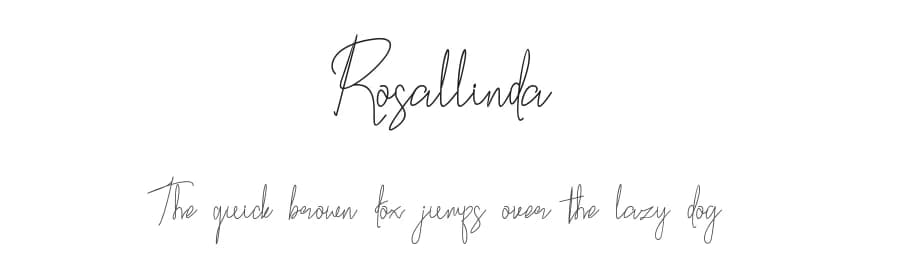 Rosallinda by zainstudio — Script Handwritten Font — preview 1
