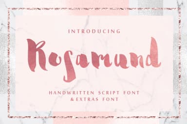 Rosamund Script & Extras Font by Iradvilyuk — Script Handwritten Font — thumbnail 1