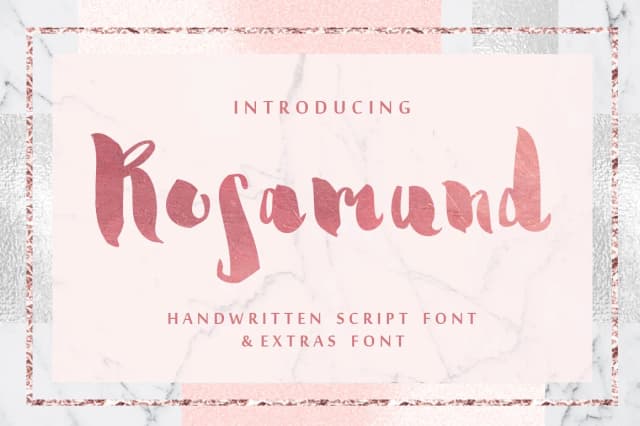 Rosamund Script & Extras Font by Iradvilyuk — Script Handwritten Font