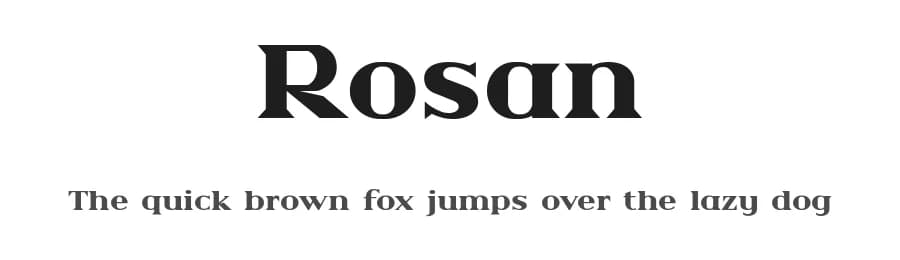 Rosan by FG Studios — Sans Serif Font
