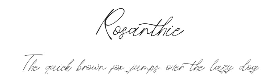 Rosanthie by Fontada — Script Handwritten Font — preview 1