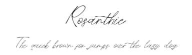 Rosanthie by Fontada — Script Handwritten Font — thumbnail 1